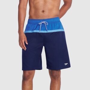 Speedo -  Men's 9" Colorblock Swim Shorts - Blue XL Blue